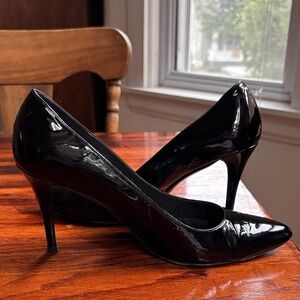 Stuart Weitzman Black Patent Leather Heels